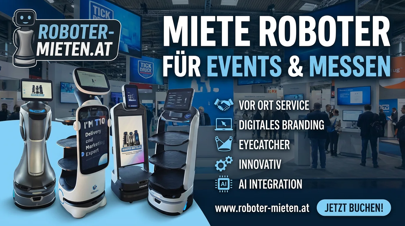 Roboter-Flotte für Events und Messen mieten