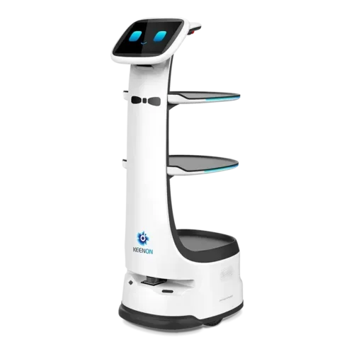 Transportroboter Keenon T8 freigestellt, Transportroboter mieten für Events